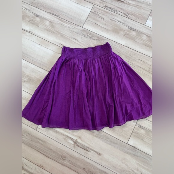 Club Monaco Vibrant Purple Skater Skirt - Picture 1 of 4